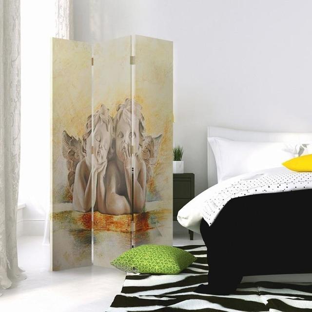 Foxborough Room Divider Fleur De Lis Living Size: 170cm H x 110cm W, Number of Panels: 3 on Productcaster.