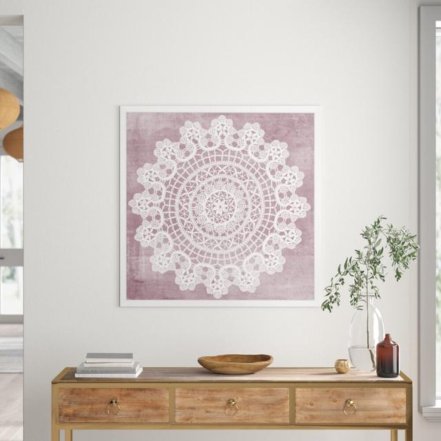 Geometric Knit II - Graphic Art Print East Urban Home Format: Picture Frame, Size: 97cm H x 97cm W x 1cm D on Productcaster.