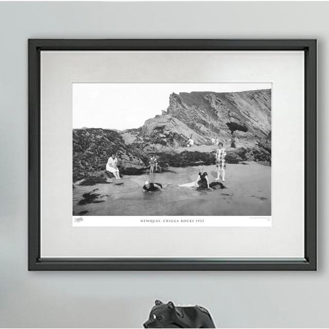 'Newquay, Crigga Rocks 1925' - Picture Frame Photograph Print on Paper The Francis Frith Collection Size: 60cm H x 80cm W x 2.3cm D on Productcaster.