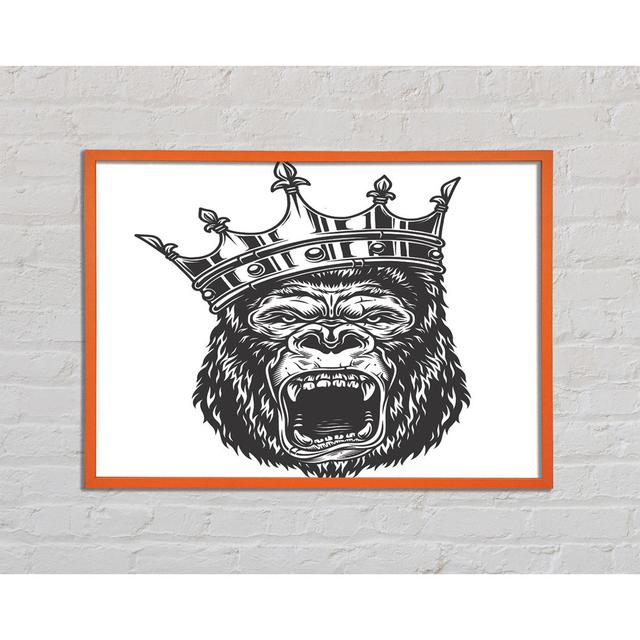 King Kong Crown - Einzelner Bilderrahmen Kunstdrucke BohoLiving Größe: 42cm H x 59,7cm B on Productcaster.