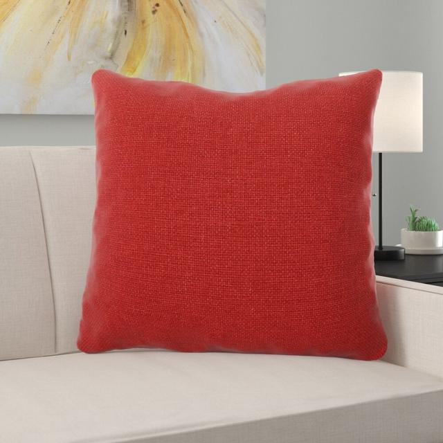 Cushion by Ebern Designs, Size: 55 x 55cm, Colour: Red on Productcaster.