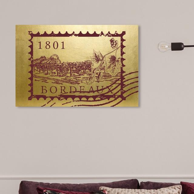 'Bordeaux Mail' Graphic Art on Wrapped Canvas East Urban Home Size: 61 cm H x 91.4 cm W on Productcaster.