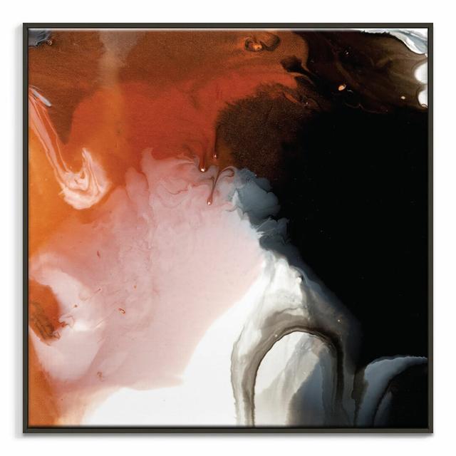 'Flow 26' Framed Art Print on Canvas East Urban Home Frame Options: Black, Size: 102cm H x 102cm W on Productcaster.