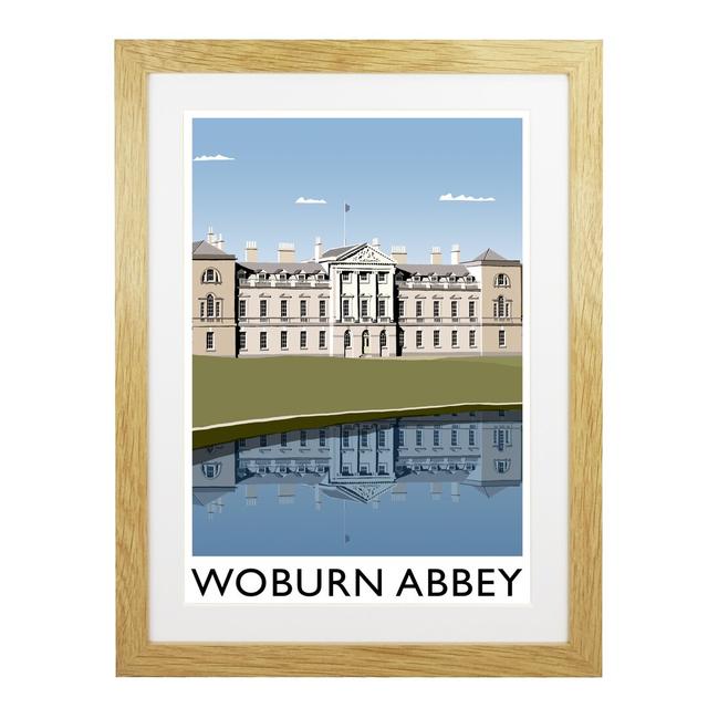 'Woburn Abbey' Graphic Art East Urban Home Format: Oak Wood Frame, Size: 54 cm H x 44 cm W x 2.2 cm D on Productcaster.