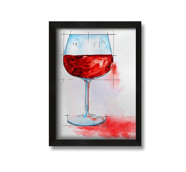 Red Wine Measure - Picture Frame Painting on Canvas Ophelia & Co. Size: 30cm H x 21cm W x 10cm D on Productcaster.