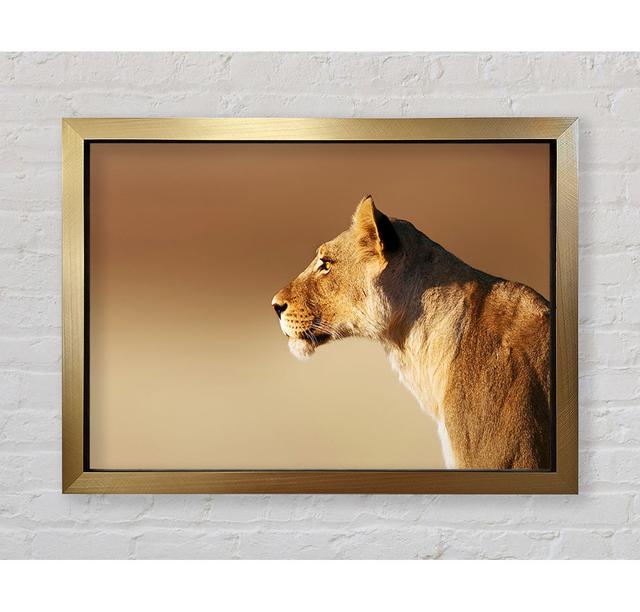 Lioness Wonder - Single Picture Frame Art Prints Bright Star Size: 100cm H x 141.4cm W x 3.4cm D on Productcaster.