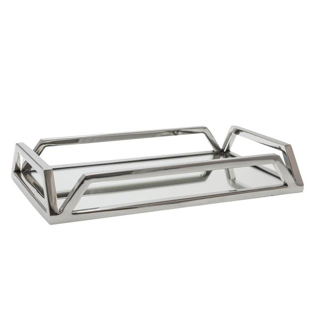 Metal Tray Aulica Size: 4.5cm H x 55.5cm W x 35.5cm D on Productcaster.