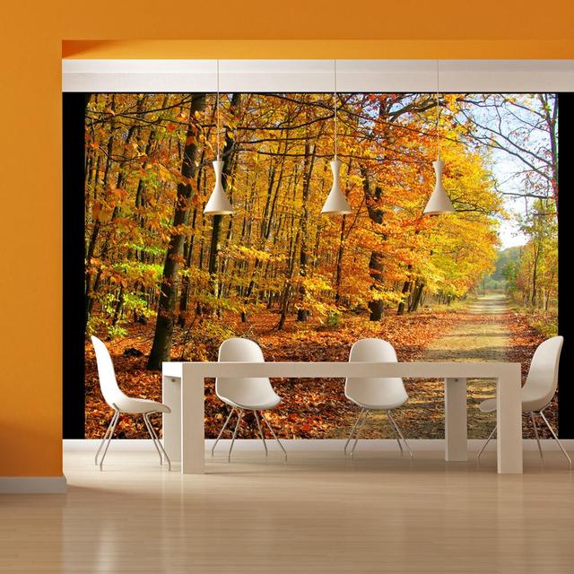 Beech Forest 2.31m x 300cm Wallpaper East Urban Home Size: 350 cm x 270 cm on Productcaster.