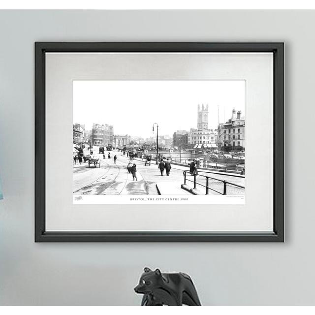 'Bristol, the City Centre 1900' - Picture Frame Photograph Print on Paper The Francis Frith Collection Size: 60cm H X 80cm W x 2cm D on Productcaster.