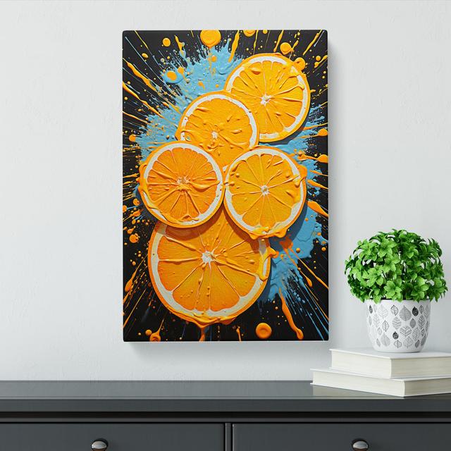 Sliced Orange Action - No Frame Art Prints 17 Stories Size: 50cm H x 35cm W x 3cm D on Productcaster.