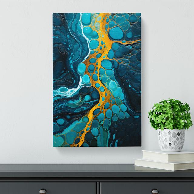 River Abstract No.2 - Art Prints Metro Lane Size: 76cm H x 50cm W x 3cm D on Productcaster.