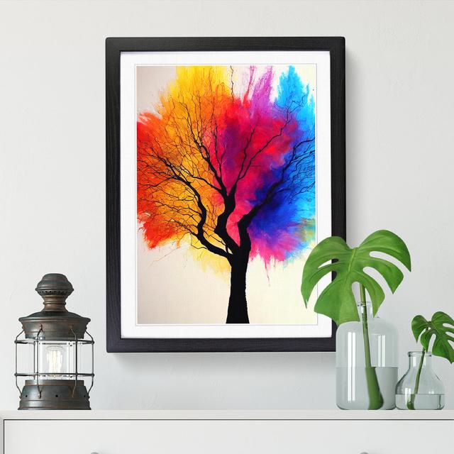 Tree Colours Vol.5 - Single Picture Frame Print Marlow Home Co. Frame Option: Oak, Size: 64cm H x 46cm W x 2cm D on Productcaster.