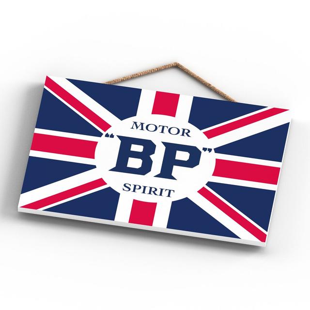 BP Spirit Vintage Retro Poster Design On Wooden Plaque Happy Larry on Productcaster.