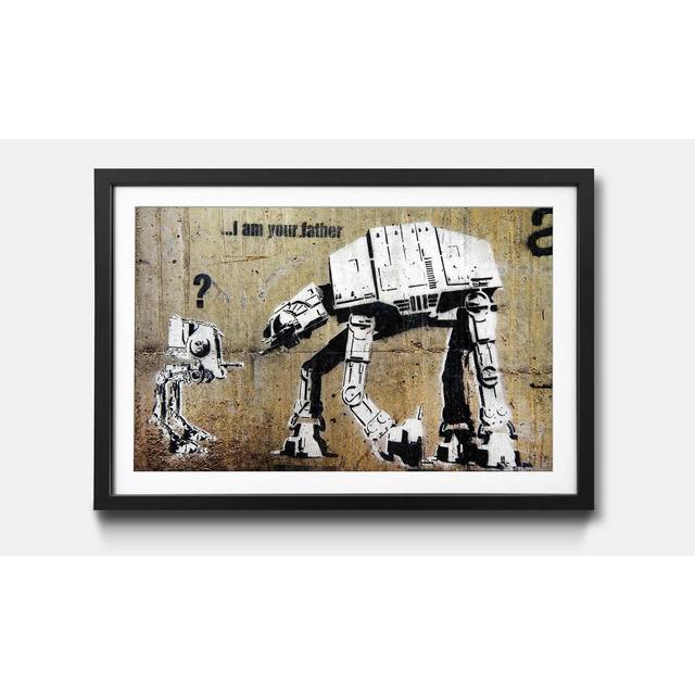 Gerahmtes Poster No. 9 von Banksy Ebern Designs Maße: 32 cm H x 42 cm B x 2,2 cm T on Productcaster.