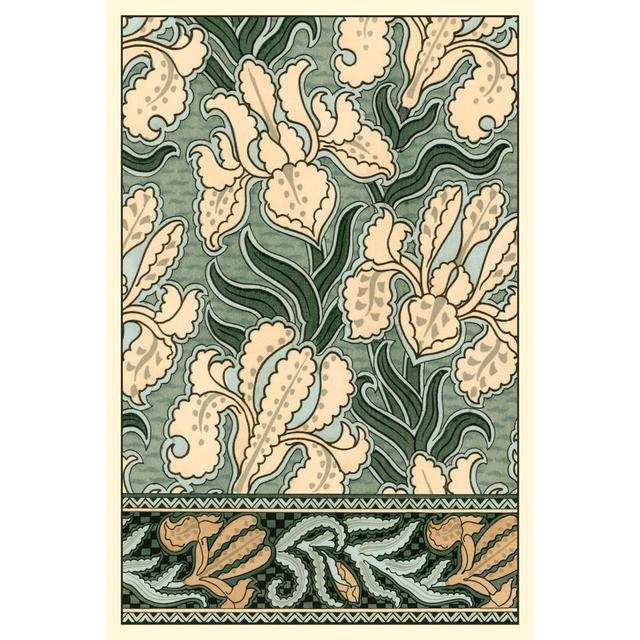 Garden Tapestry II by Grasset - Wrapped Canvas Painting Rosalind Wheeler Size: 122cm H x 81cm W on Productcaster.