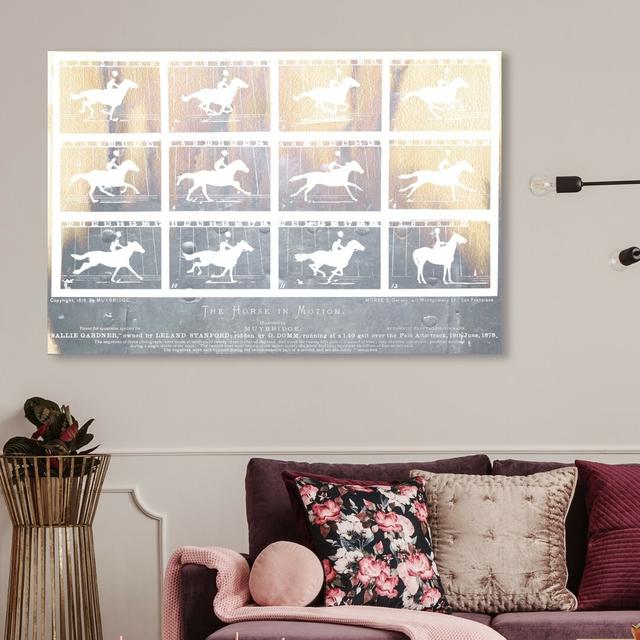 'The Horse in Motion' Graphic Art Print on Canvas East Urban Home Size: 50.8 cm H x 76.2 cm W on Productcaster.