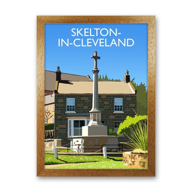 Skelton-in-Cleveland Portrait by Richard O'Neill - Graphic Art Corrigan Studio Format: Brown Framed, Size: 46cm H x 34cm W x 3cm D on Productcaster.