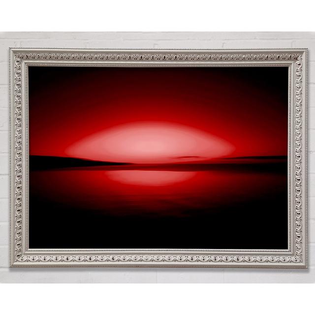 Red Distant Horizon Framed Print Bright Star Size: 21cm H x 29.7cm W on Productcaster.