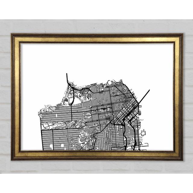 Map Of The City 5 - Print Borough Wharf Size: 29.7cm H x 42cm W x 1.5cm D on Productcaster.