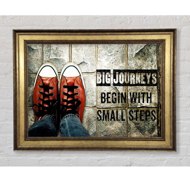 Big Journeys Begin - Print Bright Star Size: 29.7cm H x 42cm W x 8cm D on Productcaster.