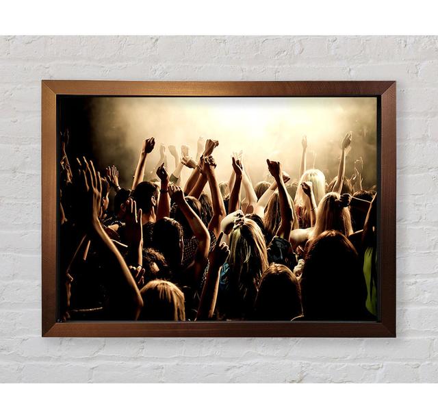 Concert Crowd - Einzelne Bilderrahmen Kunstdrucke Ebern Designs Größe: 42cm H x 59,1cm B x 3,4cm T on Productcaster.