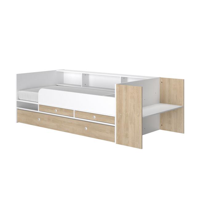 Ianis European Single (90 x 200cm) 2 Drawer Cabin Bed Bed with Trundle Harriet Bee on Productcaster.