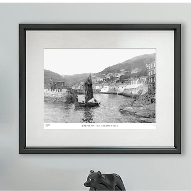 'Polperro, the Harbour 1888' - Picture Frame Photograph Print on Paper The Francis Frith Collection Size: 40cm H x 50cm W x 2.3cm D on Productcaster.