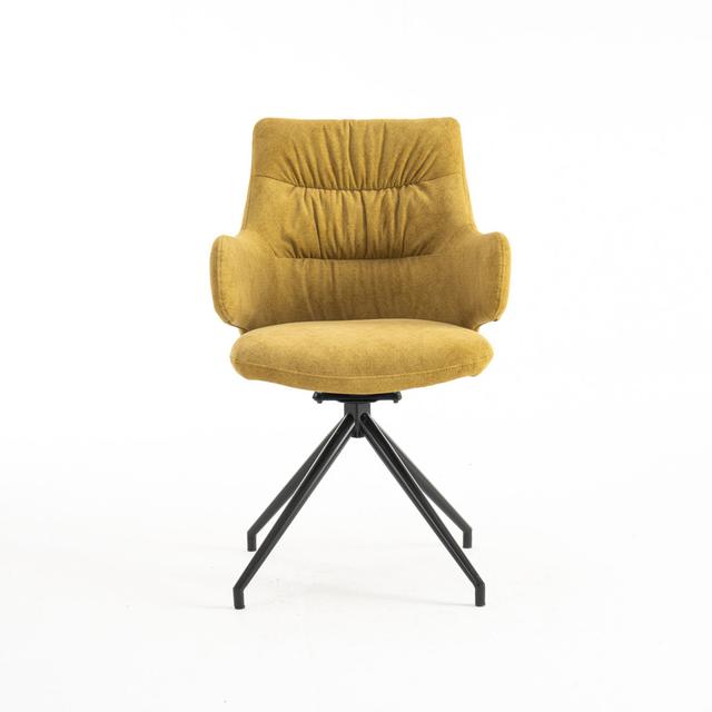 Adelson Dining Chair Latitude Run Upholstery Colour: Mustard on Productcaster.