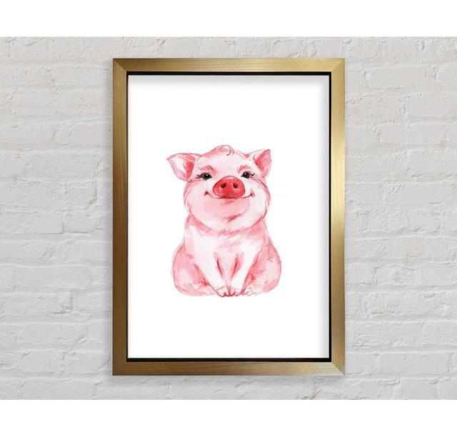 Cute Little Piggy - Single Picture Frame Art Prints Bright Star Size: 84.1cm H x 59.7cm W x 3.4cm D on Productcaster.