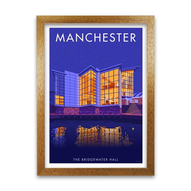 'Manchester Bridgewater Hall' Graphict Art East Urban Home Frame Options: Oak, Size: 29.7 cm H x 21 cm W x 5 cm D on Productcaster.