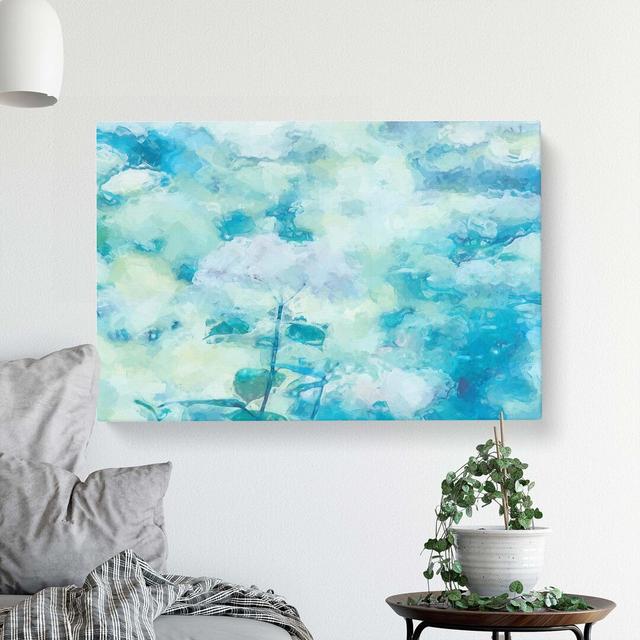 Flower Petals in Abstract - Wrapped Canvas Graphic Art Print East Urban Home Size: 60cm H x 91cm W x 3cm D on Productcaster.