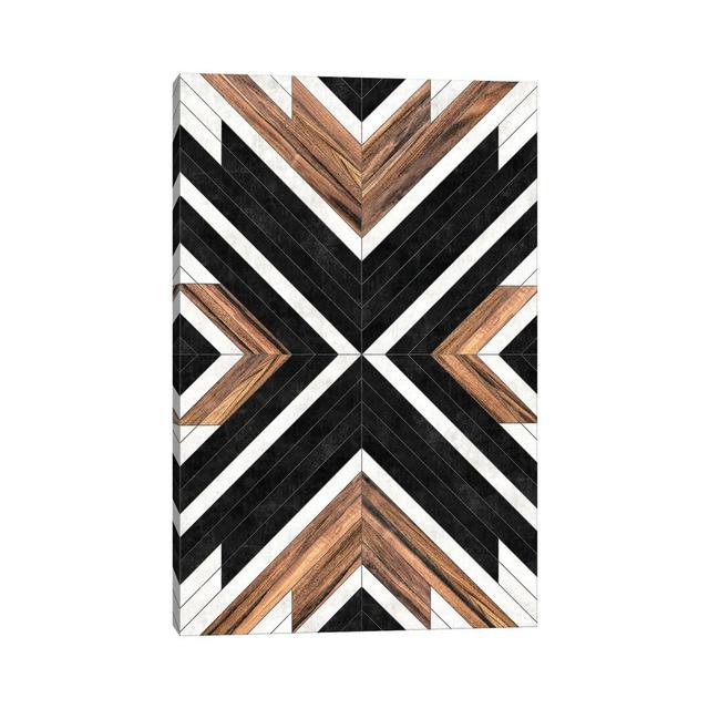 Urban Tribal Pattern No.1 by Zoltan Ratko - Graphic Art Print on Canvas Alpen Home Format: Wrapped Canvas, Size: 45.72cm H x 30.48cm W x 1.91cm D on Productcaster.