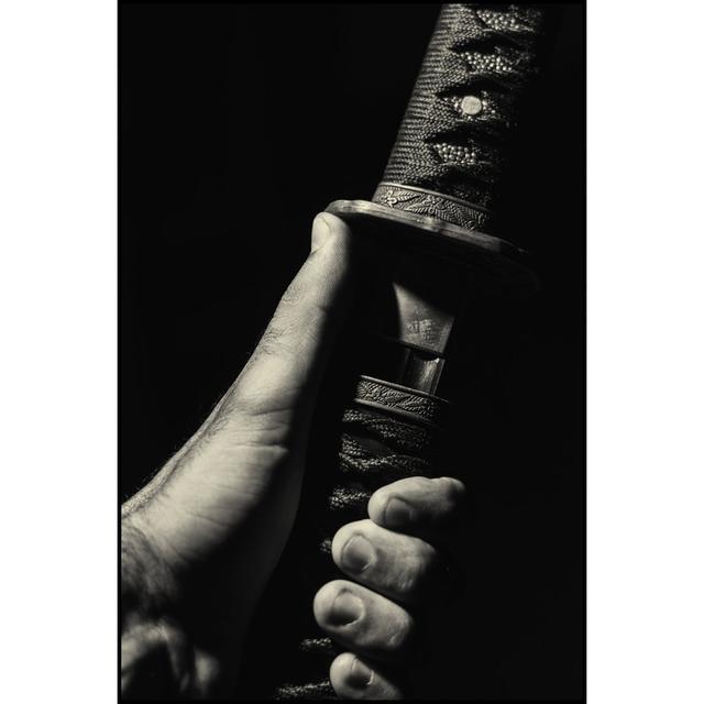 Japanese Katana Sword by Daviddobleene - Wrapped Canvas Photograph 17 Stories Size: 76cm H x 51cm W on Productcaster.