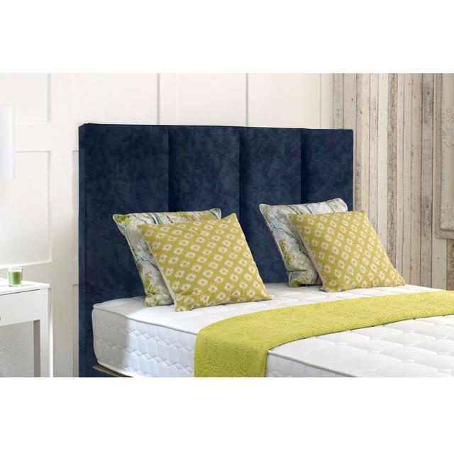 Whalen Upholstered Headboard Mercer41 Colour: Blue, Size: Kingsize (5') on Productcaster.