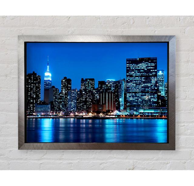 New York Empire State Blue Nights - Print Bright Star Size: 59.7cm H x 84.1cm W on Productcaster.