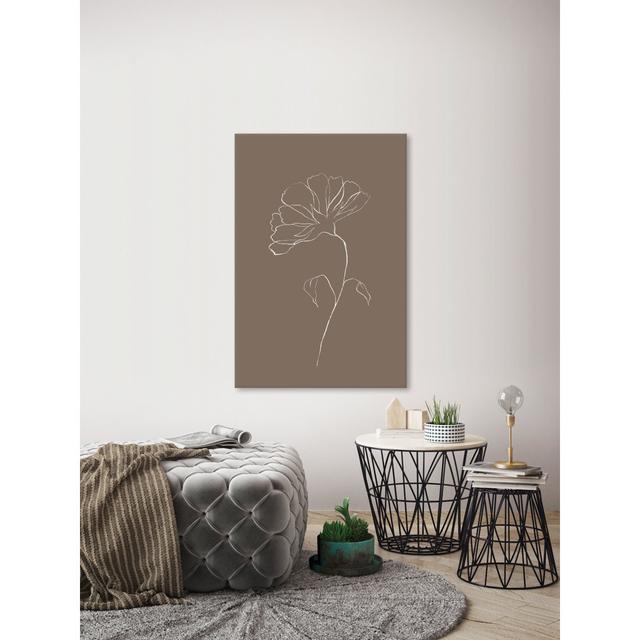 Transparent Flower Sketch - Wrapped Canvas Painting Marmont Hill Size: 152cm H x 101cm W x 3.81cm D on Productcaster.