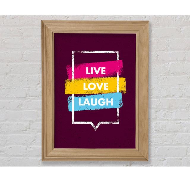 Live Love Laugh 2 - Einzelne Bilderrahmen Kunstdrucke Bright Star Größe: 42 cm H x 29,7 cm B x 8 cm T on Productcaster.