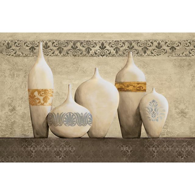 Ivory Jugs - Wrapped Canvas Art Prints Marlow Home Co. Size: 61cm H x 91cm W x 3.8cm D on Productcaster.