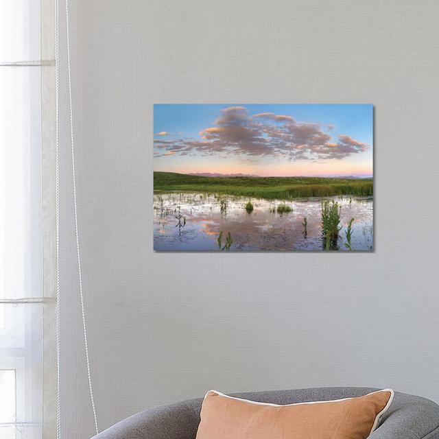 Reflection Of Clouds In The Water, Arapaho National Wildlife Refuge, Colorado von Tim Fitzharris - Gallery-Wrapped Canvas Giclée on Canvas Ebern Desig on Productcaster.