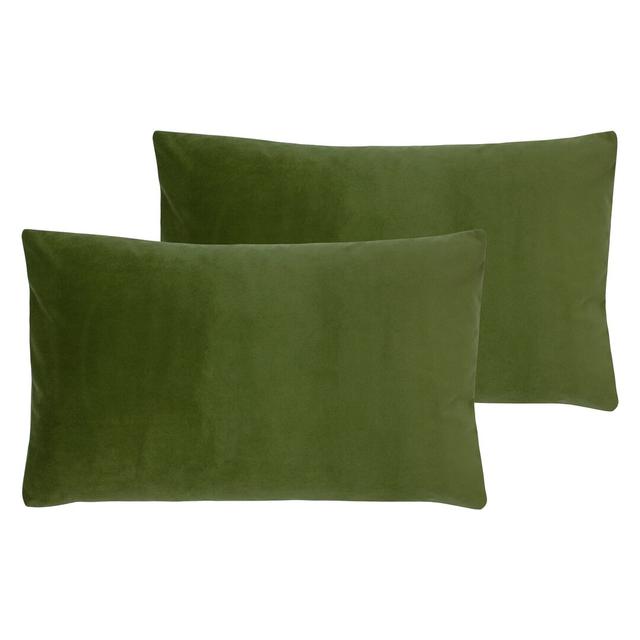 Strader Lumbar Cushion with Filling Canora Grey Colour: Olive on Productcaster.