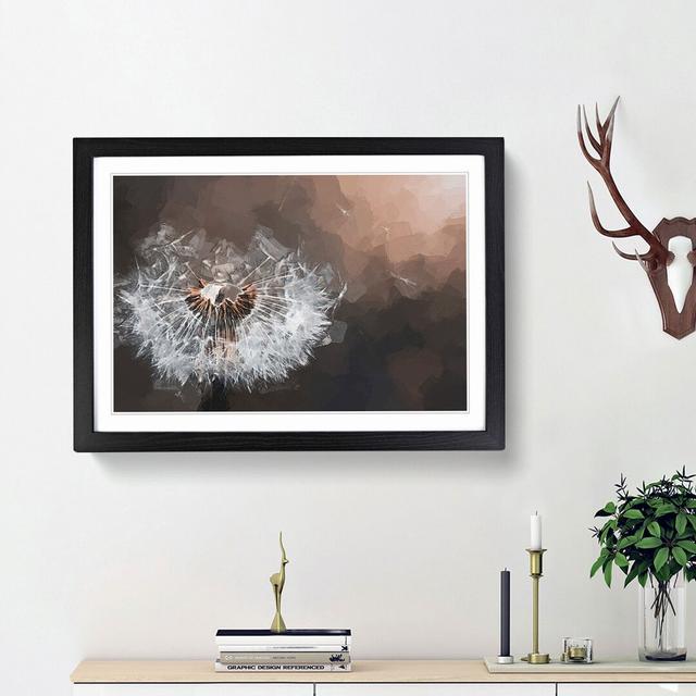 Floating Dandelion Seeds in Abstract - Picture Frame Graphic Art Print East Urban Home Frame Option: Black Framed, Size: 48cm H x 65cm W x 2cm D on Productcaster.