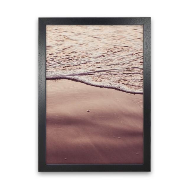 Sunset Waves Photography Print by Victoria Frost - Photograph Print Highland Dunes Size: 46cm H x 34cm W x 3cm D, Format: Black Framed on Productcaster.