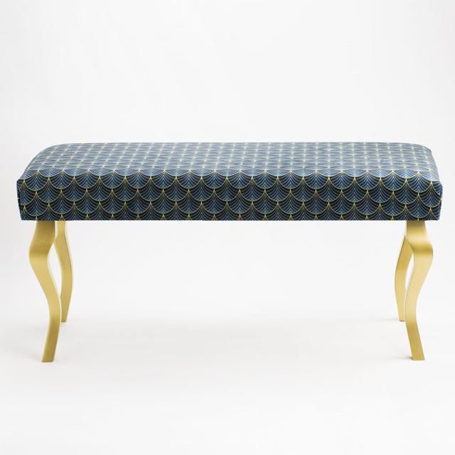 Massenburg Upholstered Bench Mercer41 Size: H45 x W110 x D40cm on Productcaster.