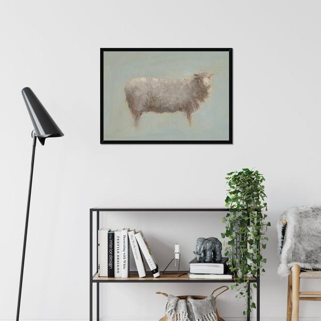 Sheep Strut III by Marilyn Wendling - Wrapped Canvas Painting Foundstone Size: 34cm H x 50cm W, Format: Black Framed Paper Print on Productcaster.