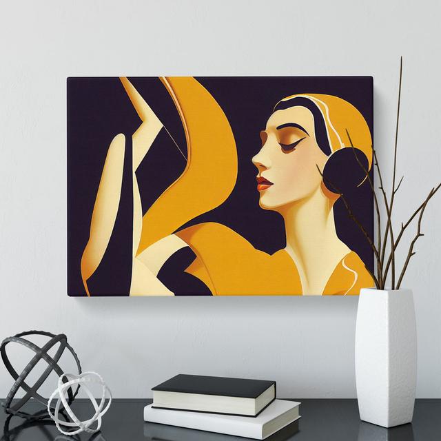 Deco Woman - Wrapped Canvas Print Marlow Home Co. on Productcaster.