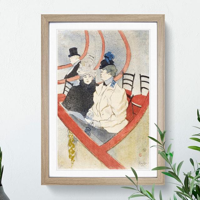 Box in the Grand Tier by Henri de Toulouse-Lautrec - Picture Frame Painting East Urban Home Size: 65cm H x 48cm W x 2cm D, Frame Option: Oak on Productcaster.