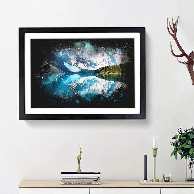 Morraine Lake in Banff Canada - Picture Frame Painting Print East Urban Home Frame Option: Black Framed, Size: 33cm H x 45cm W x 2cm D on Productcaster.