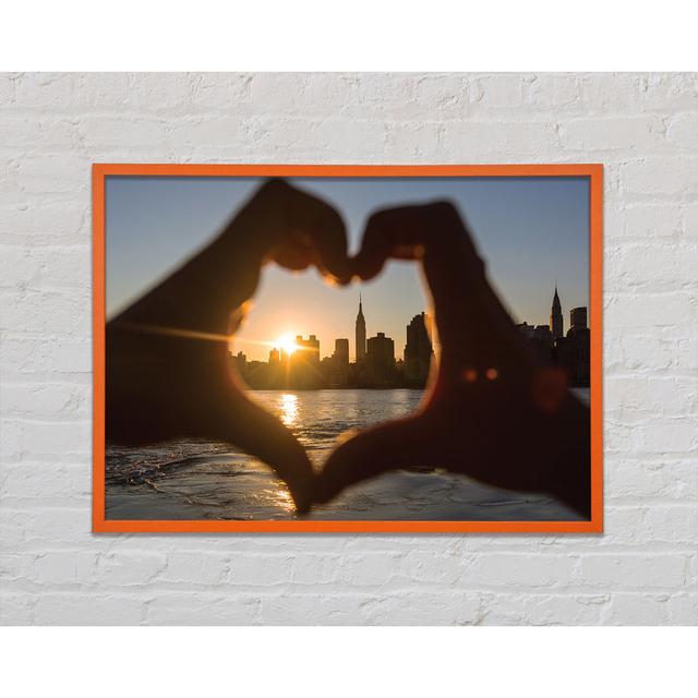 Love Hands City - Single Picture Frame Art Prints Brayden Studio Size: 59.7cm H x 84.1cm W x 2cm D on Productcaster.