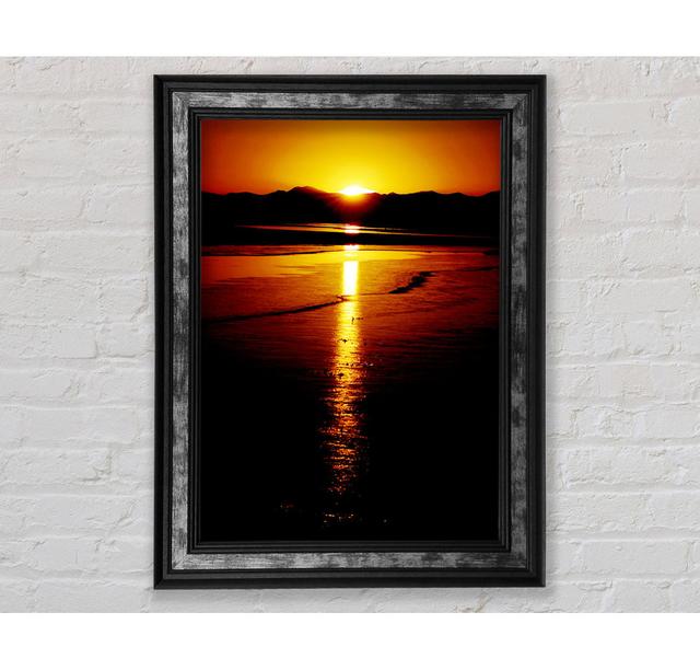 Glistering Golden Ocean - Single Picture Frame Art Prints Bright Star Size: 84.1cm H x 59.7cm W x 8cm D on Productcaster.