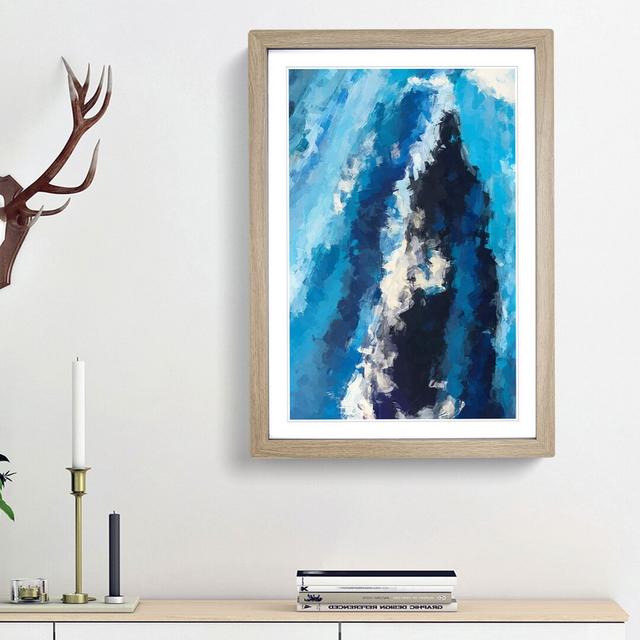 Abstract Art Painting Vol.3 - Picture Frame Painting Print East Urban Home Frame Option: Oak Framed, Size: 36cm H x 27cm W x 2cm D on Productcaster.